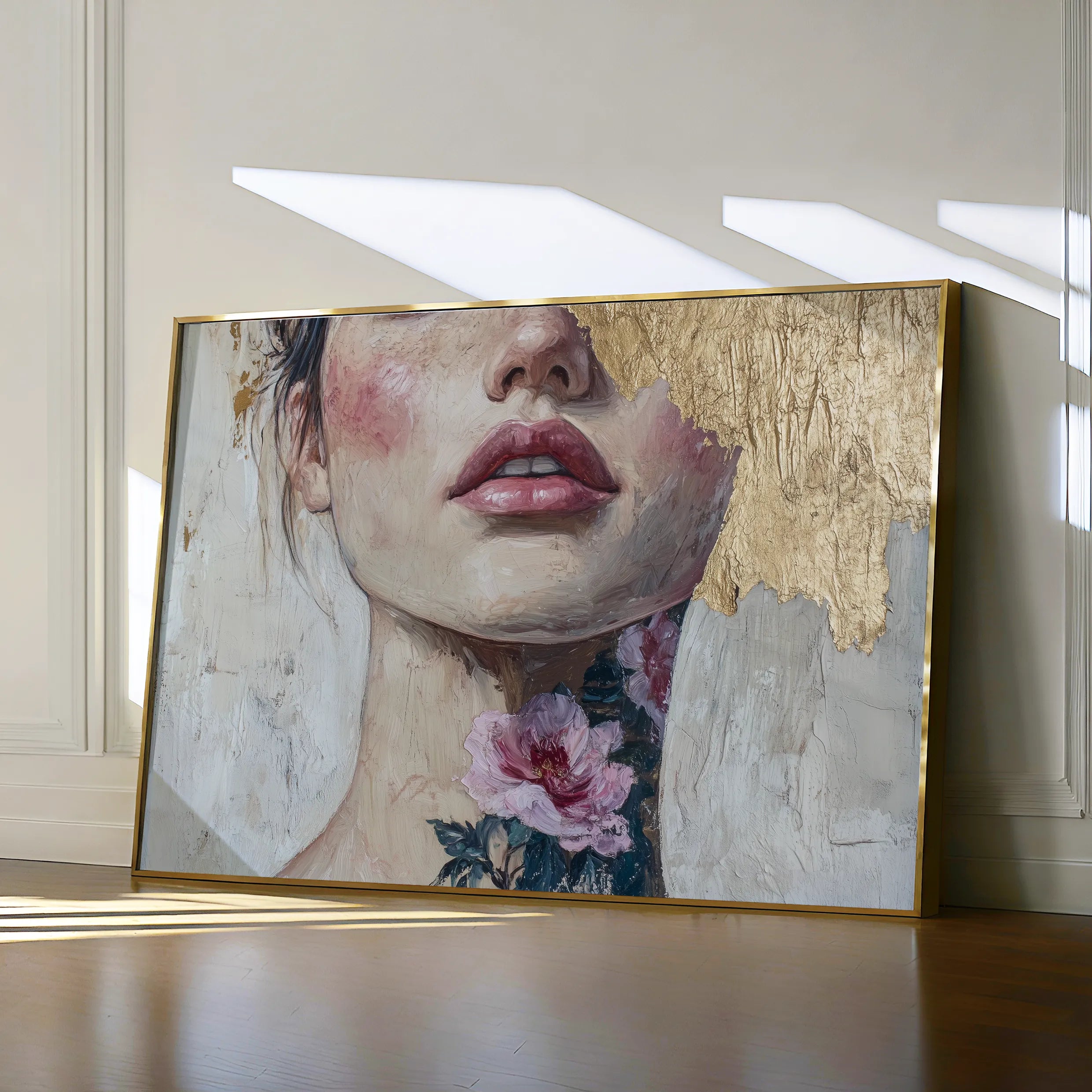 Portrait 121 Canvas Art 18" x 24" / 45 x 60 cm / Black