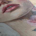 Portrait 121 Canvas Art 18" x 24" / 45 x 60 cm / Black
