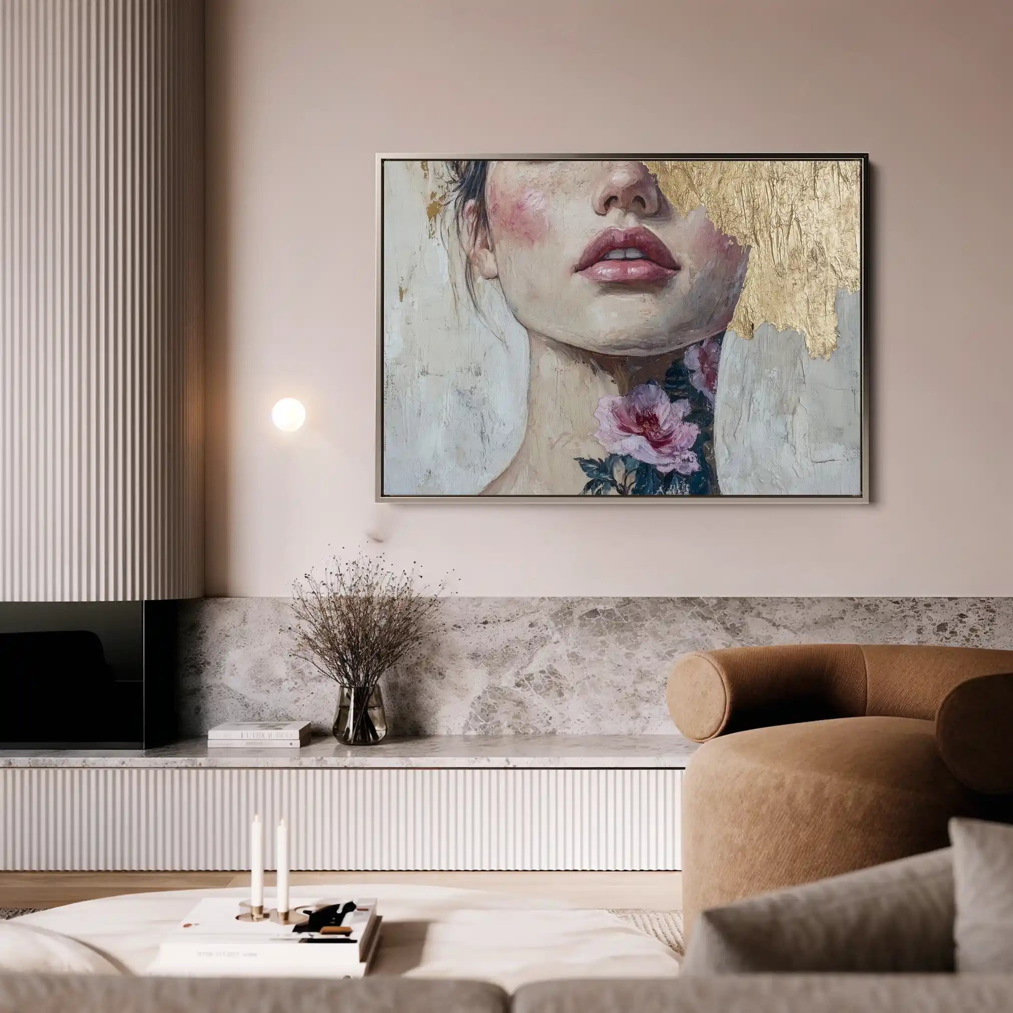 Portrait 121 Canvas Art 60 x 40 cm / Black