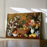 Floral 1210 Canvas Art 18" x 24" / 45 x 60 cm / Black