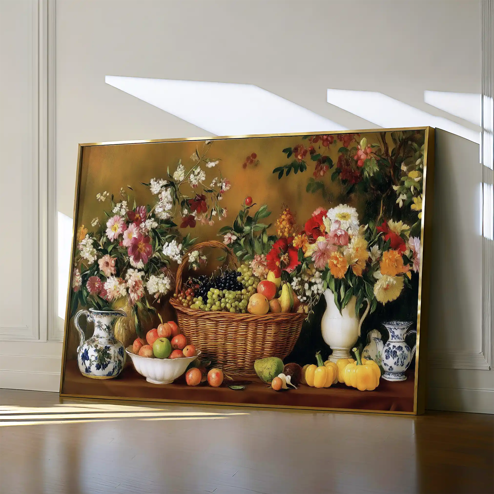 Floral 1210 Canvas Art 60 x 40 cm / Black