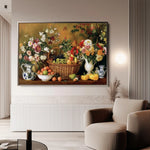 Floral 1210 Canvas Art 60 x 40 cm / Black