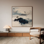 Abstract 1211 Canvas Art 60 x 60 cm / Black