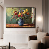 Floral 1211 Canvas Art 18" x 24" / 45 x 60 cm / Black