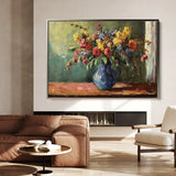 Floral 1211 Canvas Art 18" x 24" / 45 x 60 cm / Black