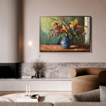 Floral 1211 Canvas Art 18" x 24" / 45 x 60 cm / Black
