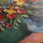 Floral 1211 Canvas Art 18" x 24" / 45 x 60 cm / Black