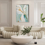 Floral 1212 Canvas Art 18" x 24" / 45 x 60 cm / Black