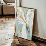 Floral 1212 Canvas Art 18" x 24" / 45 x 60 cm / Black