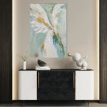 Floral 1212 Canvas Art 18" x 24" / 45 x 60 cm / Black
