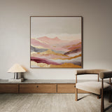 Abstract 1213 Canvas Art 16" x 16" / 40 x 40 cm / Black