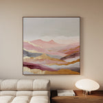 Abstract 1213 Canvas Art 16" x 16" / 40 x 40 cm / Black