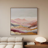 Abstract 1213 Canvas Art 16" x 16" / 40 x 40 cm / Black