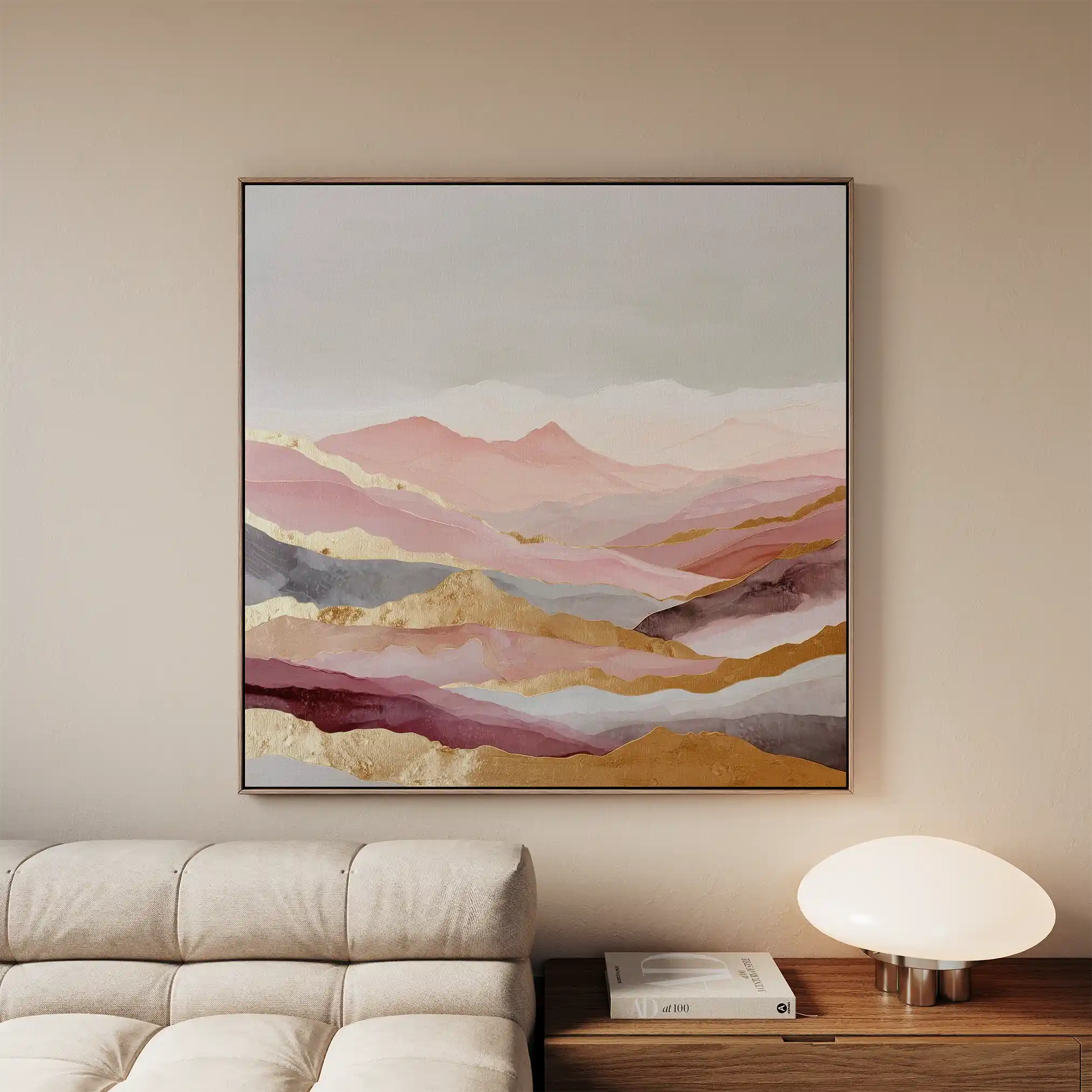 Abstract 1213 Canvas Art 60 x 60 cm / Black