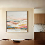 Abstract 1214 Canvas Art 16" x 16" / 40 x 40 cm / Black