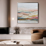 Abstract 1214 Canvas Art 16" x 16" / 40 x 40 cm / Black