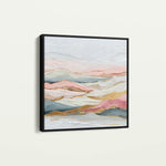 Abstract 1214 Canvas Art 16" x 16" / 40 x 40 cm / Black
