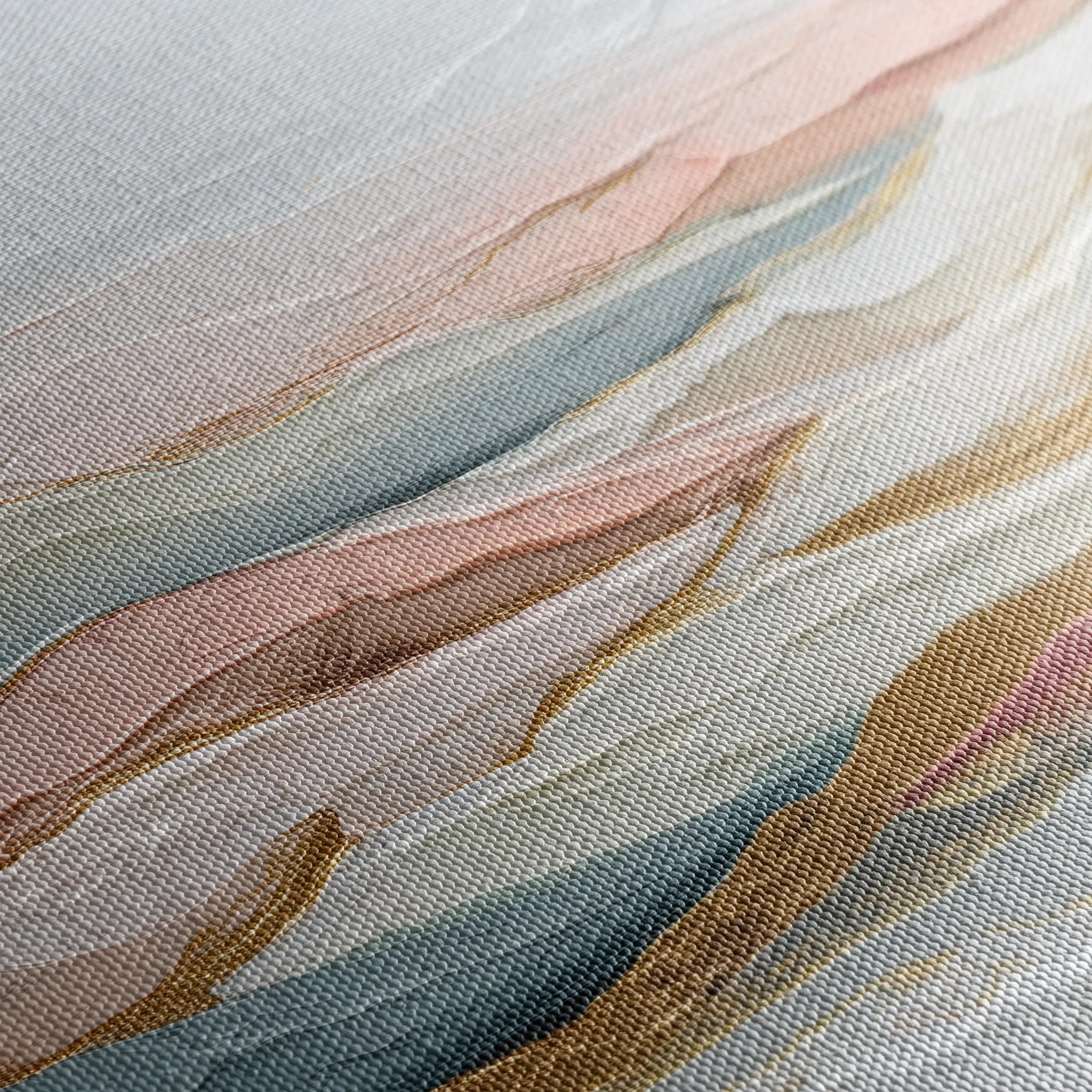 Abstract 1214 Canvas Art 16" x 16" / 40 x 40 cm / Black