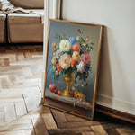 Floral 1214 Canvas Art 18" x 24" / 45 x 60 cm / Black