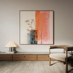 Abstract 1215 Canvas Art 16" x 16" / 40 x 40 cm / Black