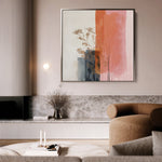 Abstract 1215 Canvas Art 16" x 16" / 40 x 40 cm / Black