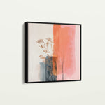 Abstract 1215 Canvas Art 16" x 16" / 40 x 40 cm / Black