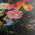 Floral 1215 Canvas Art 18" x 24" / 45 x 60 cm / Black