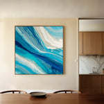 Abstract 1216 Canvas Art 16" x 16" / 40 x 40 cm / Black