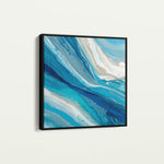 Abstract 1216 Canvas Art 16" x 16" / 40 x 40 cm / Black