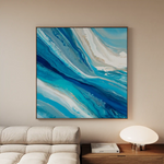 Abstract 1216 Canvas Art 60 x 60 cm / Black