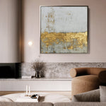 Abstract 1217 Canvas Art 16" x 16" / 40 x 40 cm / Black