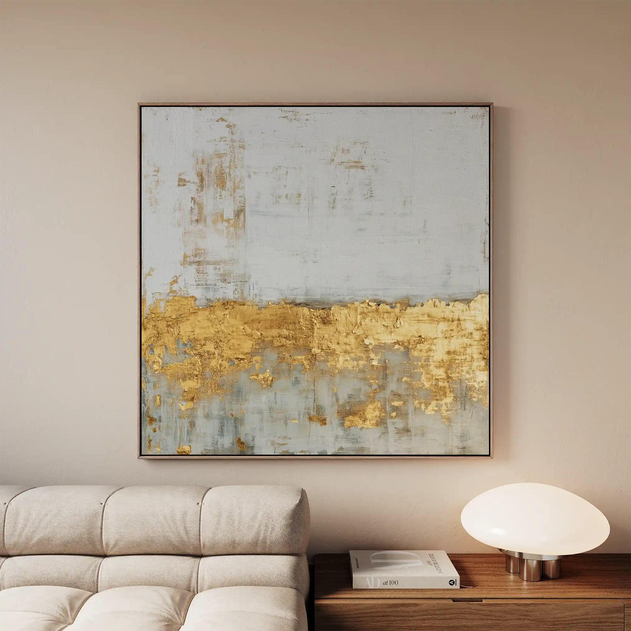 Abstract 1217 Canvas Art 60 x 60 cm / Black
