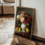 Floral 1217 Canvas Art 18" x 24" / 45 x 60 cm / Black