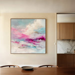 Abstract 1218 Canvas Art 16" x 16" / 40 x 40 cm / Black