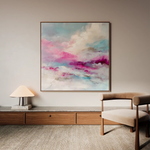 Abstract 1218 Canvas Art 60 x 60 cm / Black