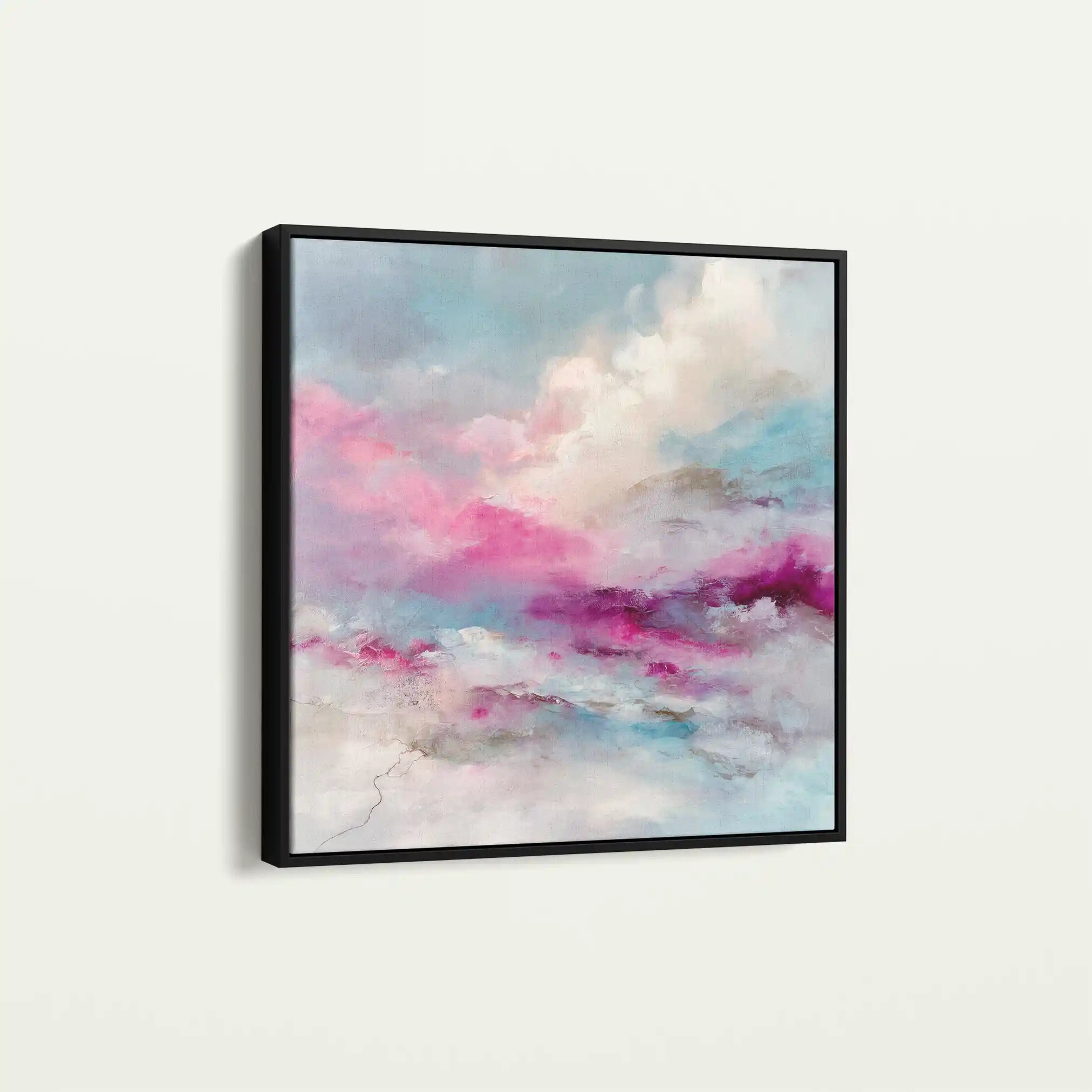 Abstract 1218 Canvas Art 60 x 60 cm / Black