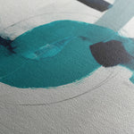 Abstract 1219 Canvas Art 16" x 16" / 40 x 40 cm / Black