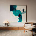 Abstract 1219 Canvas Art 60 x 60 cm / Black