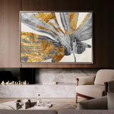 Abstract 122 Canvas Art 18" x 24" / 45 x 60 cm / Black