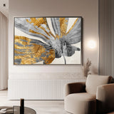 Abstract 122 Canvas Art 18" x 24" / 45 x 60 cm / Black