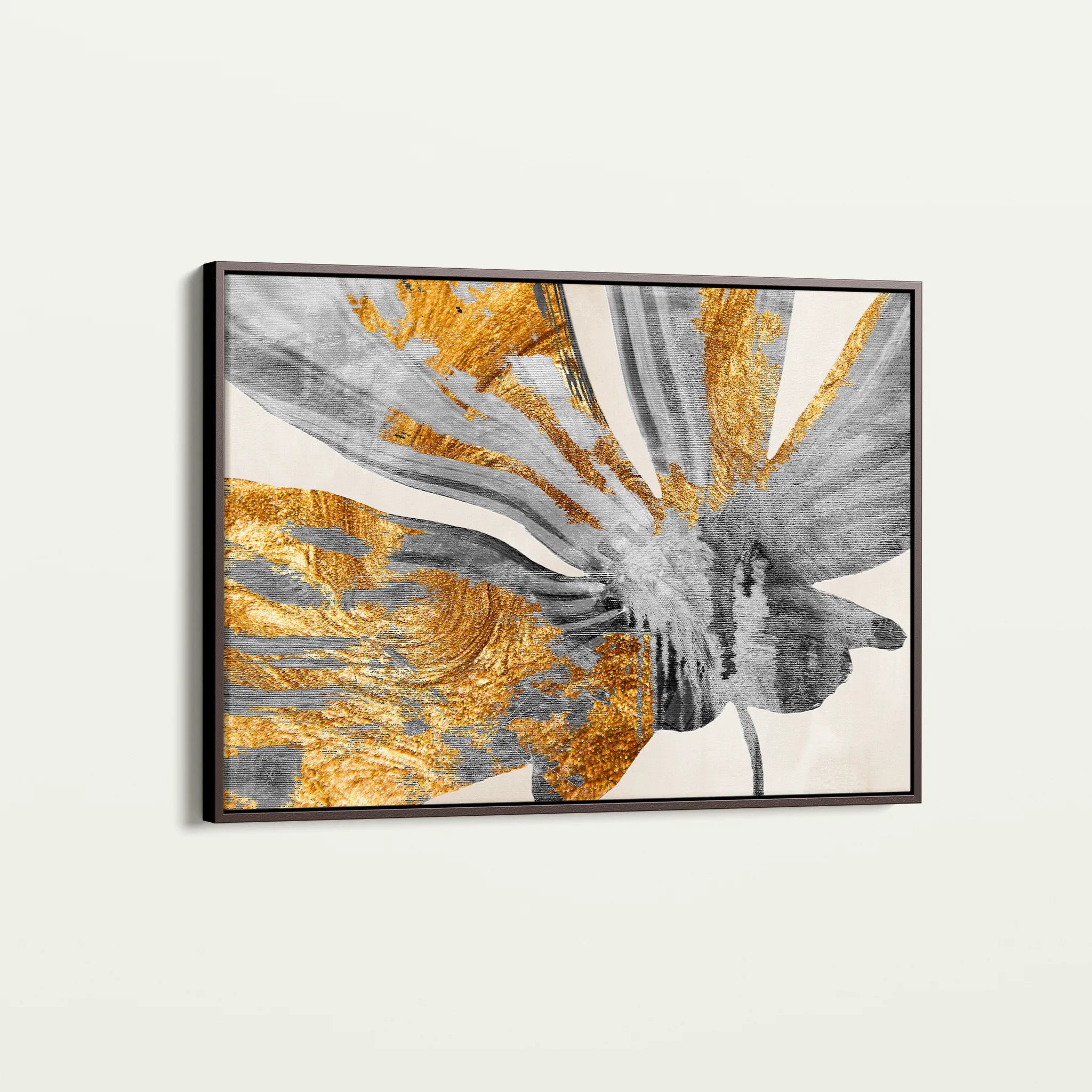 Abstract 122 Canvas Art 18" x 24" / 45 x 60 cm / Black