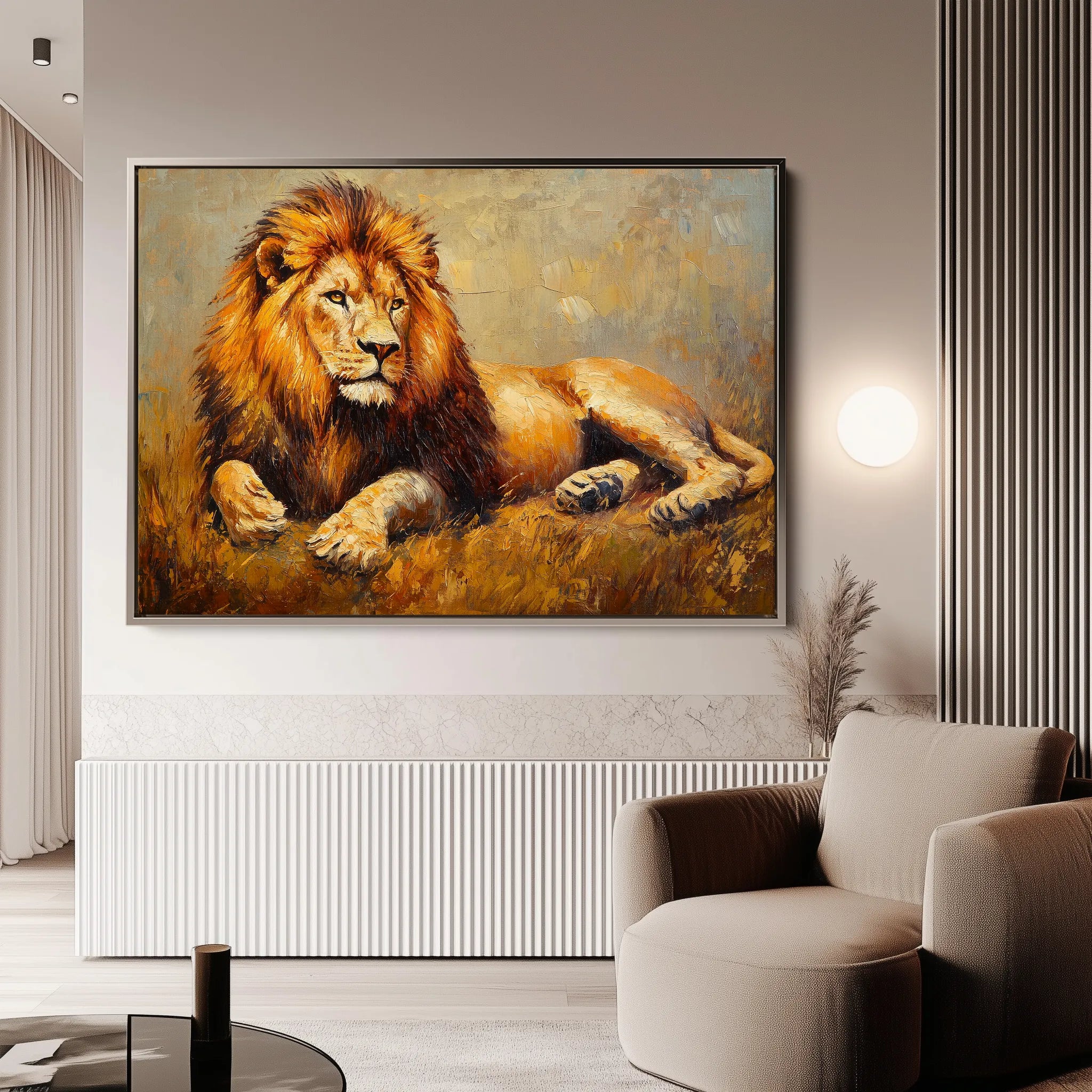 Animals 122 Canvas Art 18" x 24" / 45 x 60 cm / Black