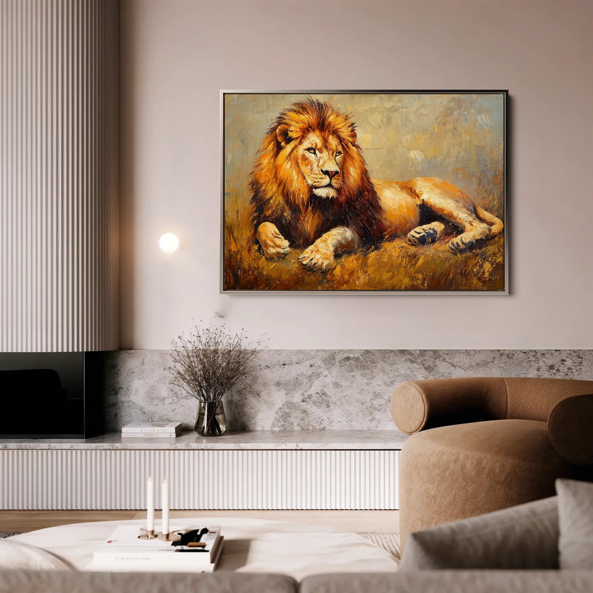 Animals 122 Canvas Art 18" x 24" / 45 x 60 cm / Black