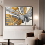 Abstract 122 Canvas Art 60 x 40 cm / Black