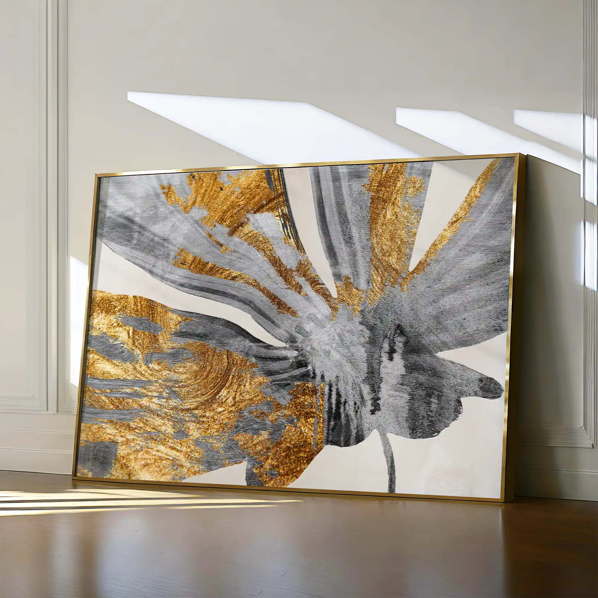 Abstract 122 Canvas Art 60 x 40 cm / Black