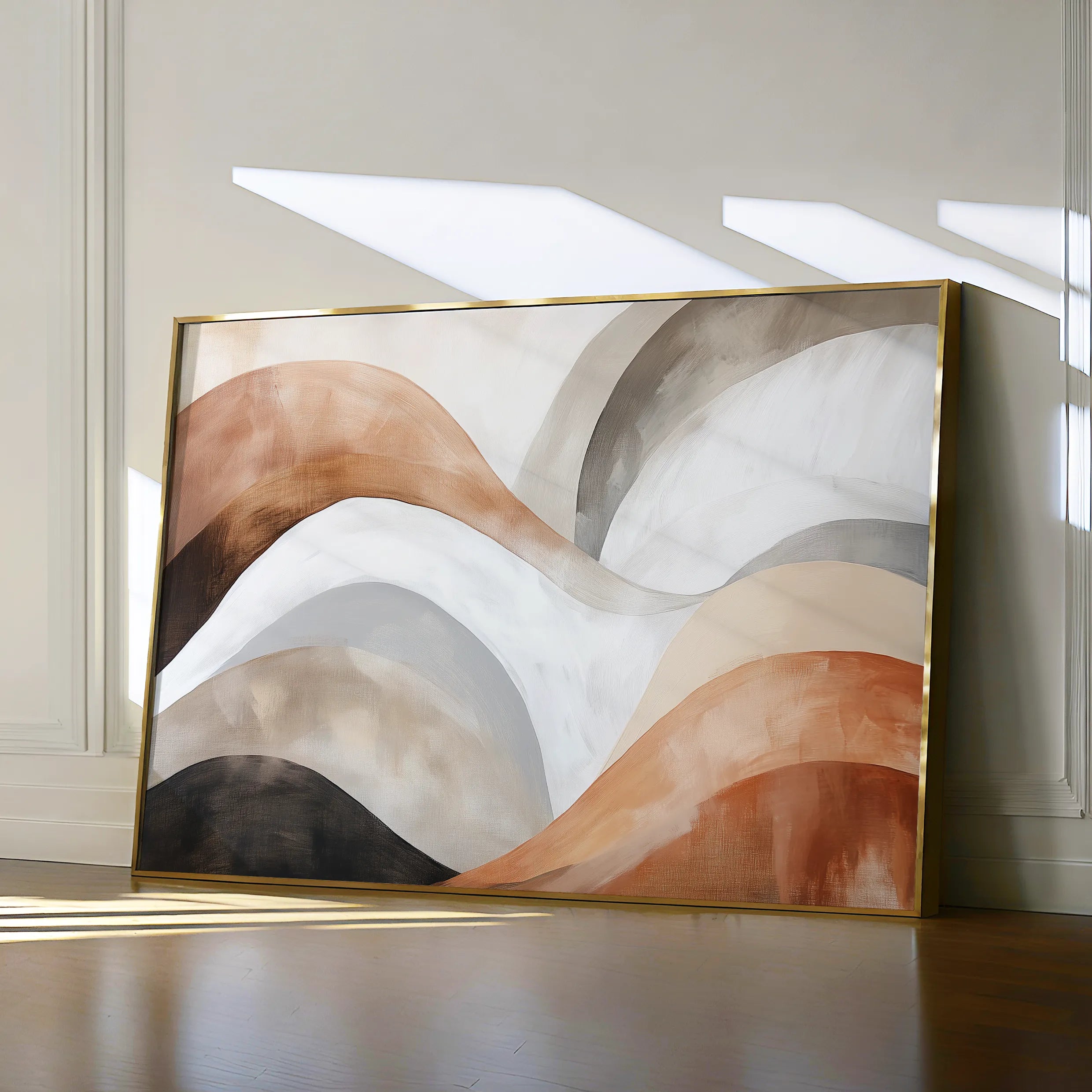 Boho 122 Canvas Art 18" x 24" / 45 x 60 cm / Black