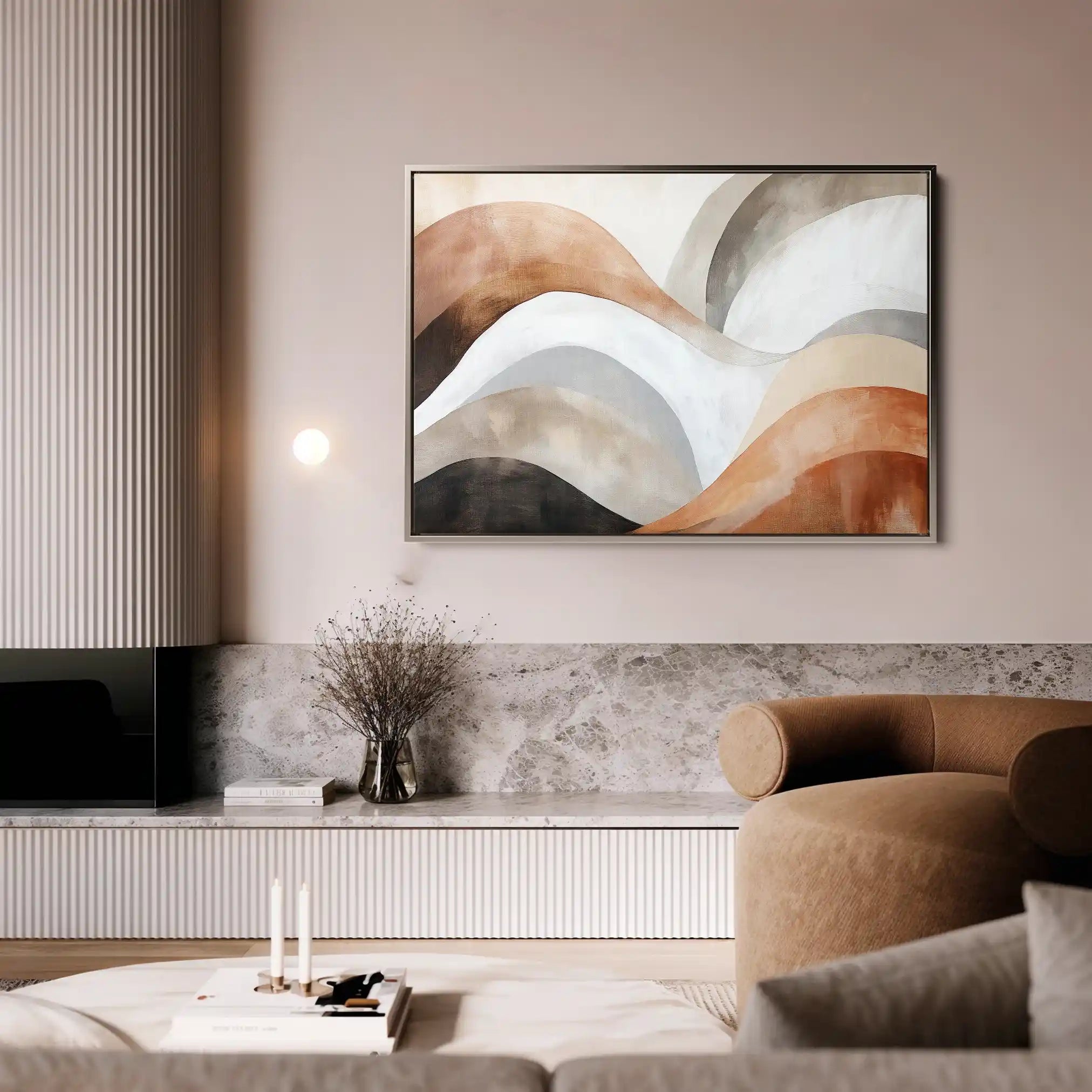 Boho 122 Canvas Art 60 x 40 cm / Black
