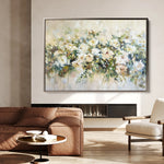 Floral 122 Canvas Art 18" x 24" / 45 x 60 cm / Black