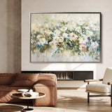 Floral 122 Canvas Art 18" x 24" / 45 x 60 cm / Black