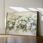 Floral 122 Canvas Art 18" x 24" / 45 x 60 cm / Black